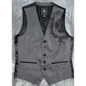 Guess Goth Vest with Embroidery